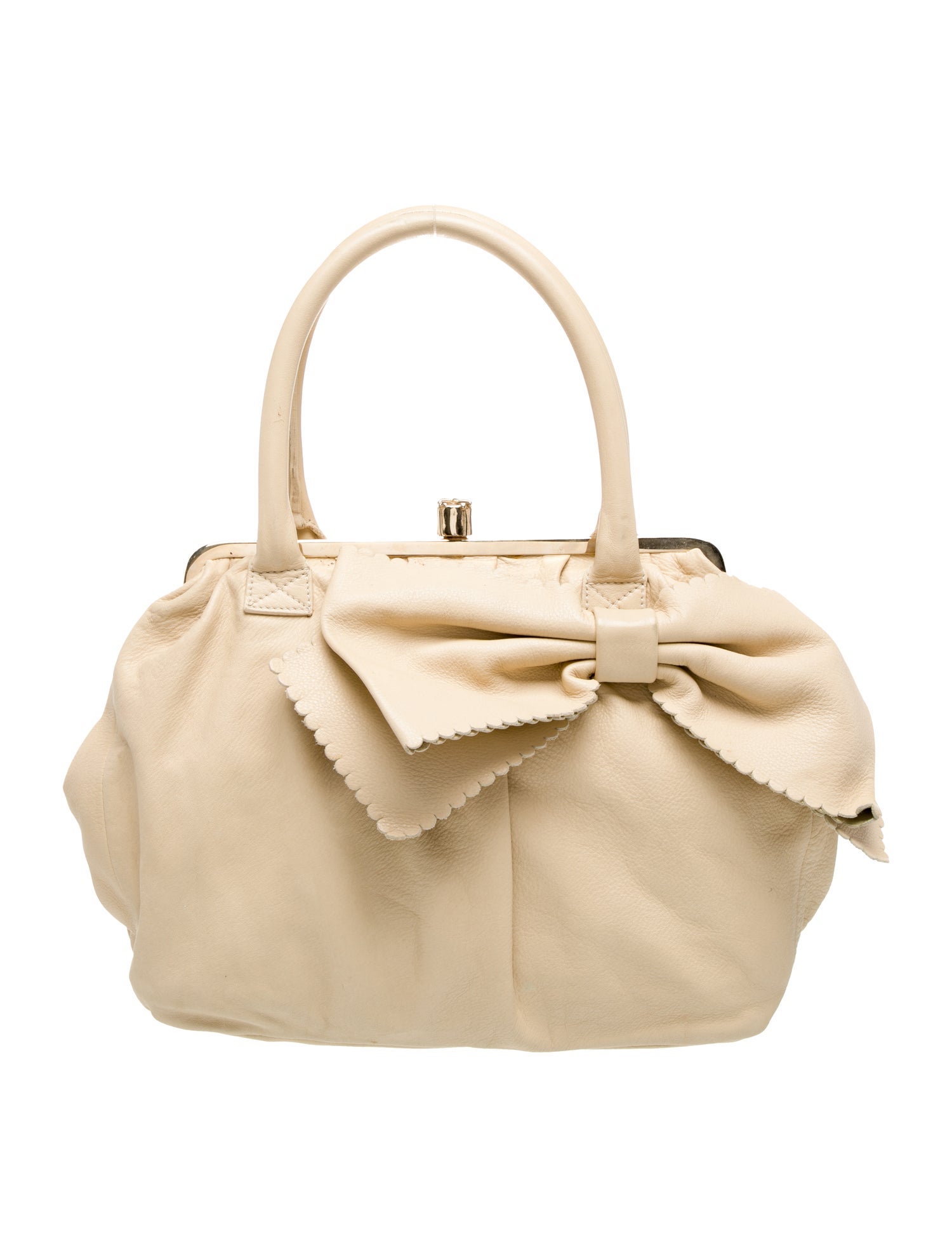 Red Valentino Leather Top Handle Bag