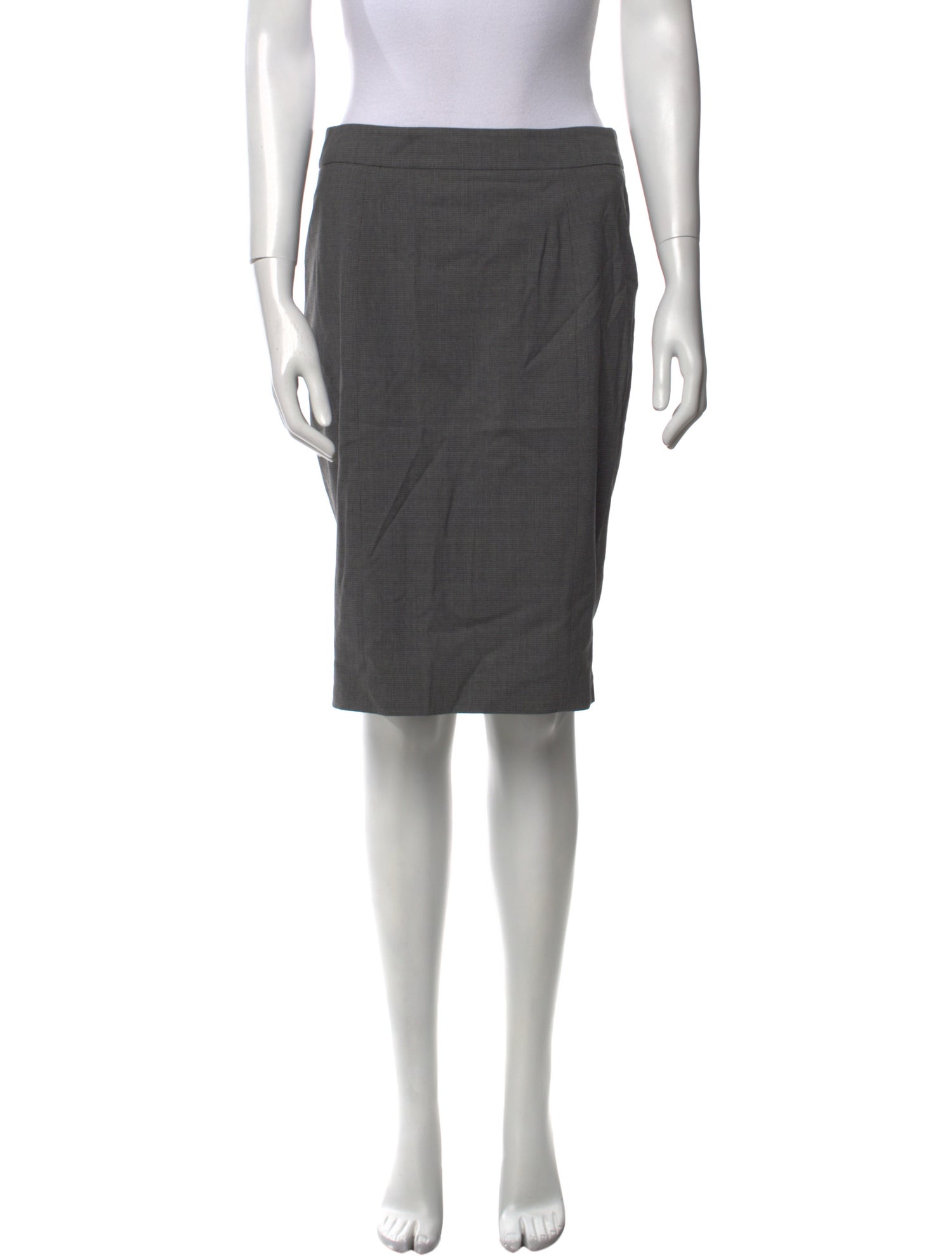 Red Valentino Virgin Wool Knee-Length Skirt