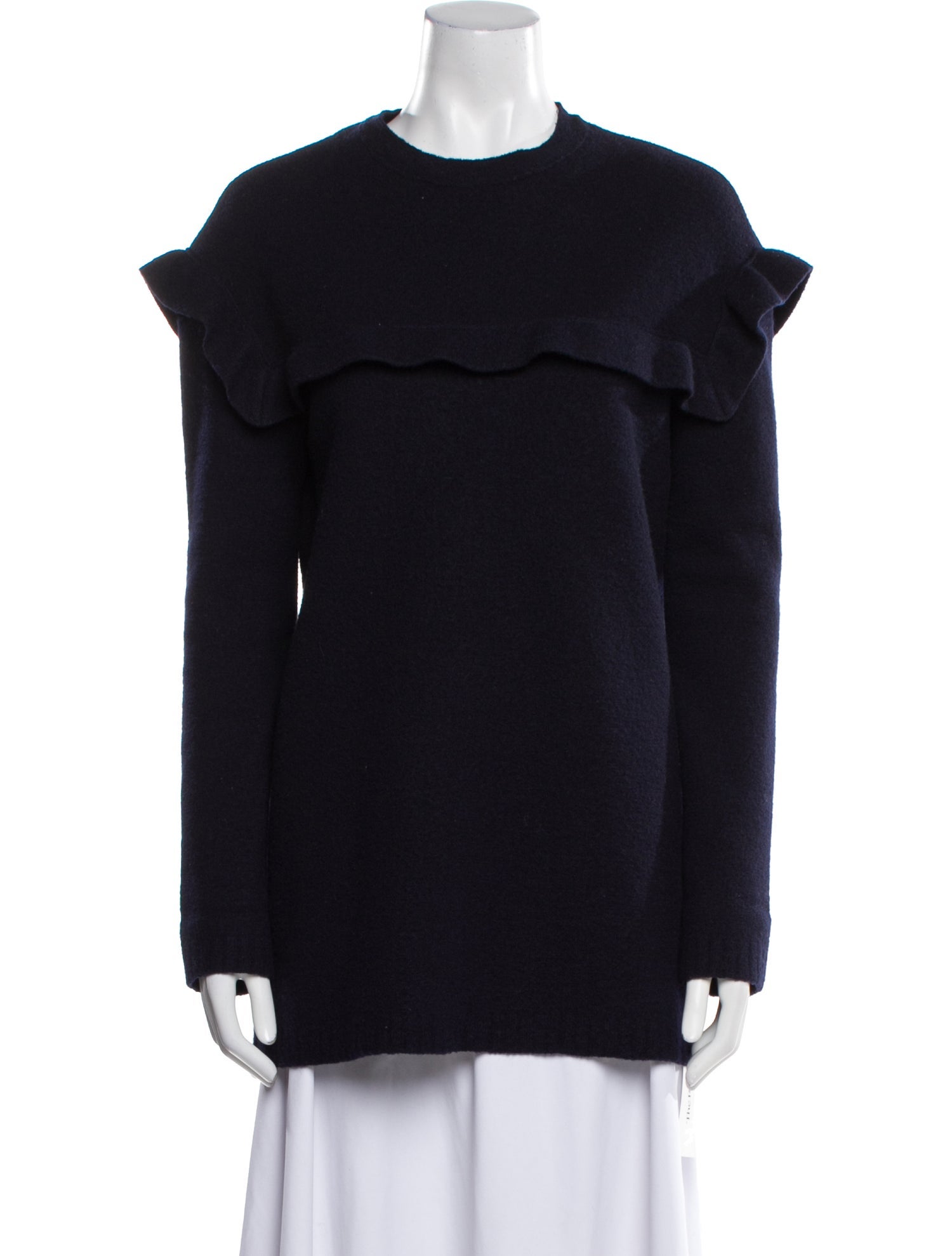 Red Valentino Virgin Wool Crew Neck Sweater