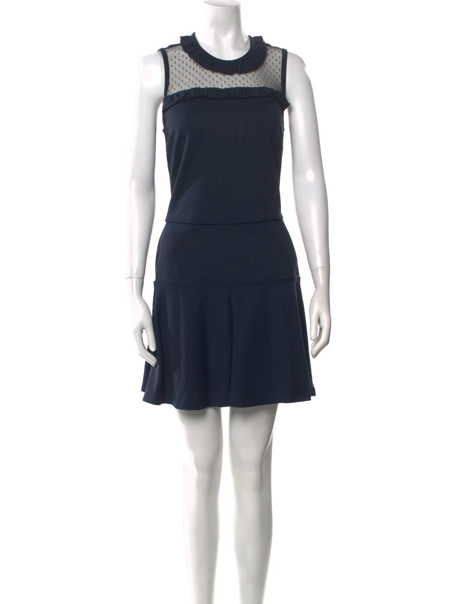 Red Valentino Crew Neck Mini Dress