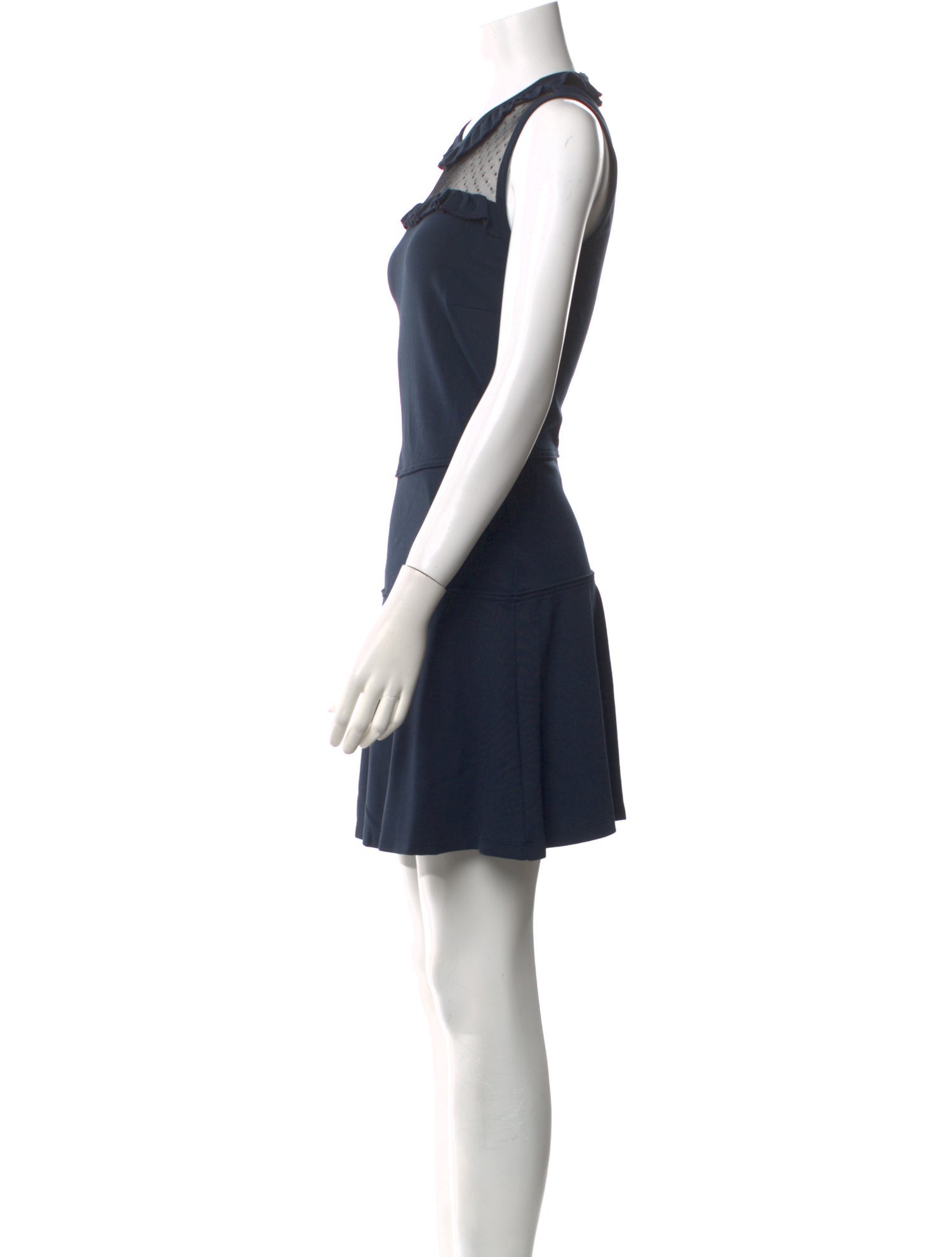 Red Valentino Crew Neck Mini Dress