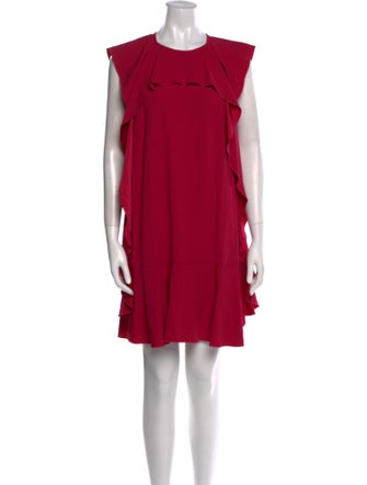Red Valentino Crew Neck Mini Dress