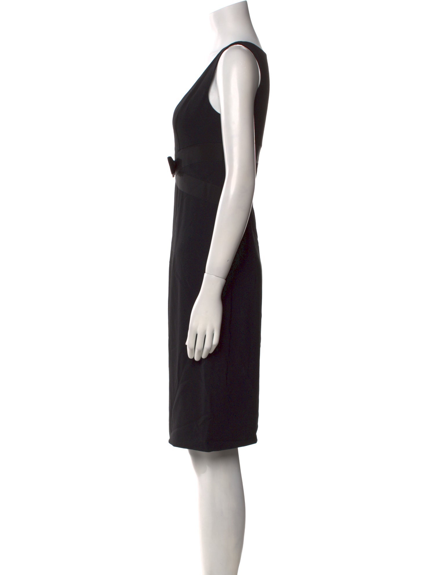 Red Valentino V-Neck Knee-Length Dress