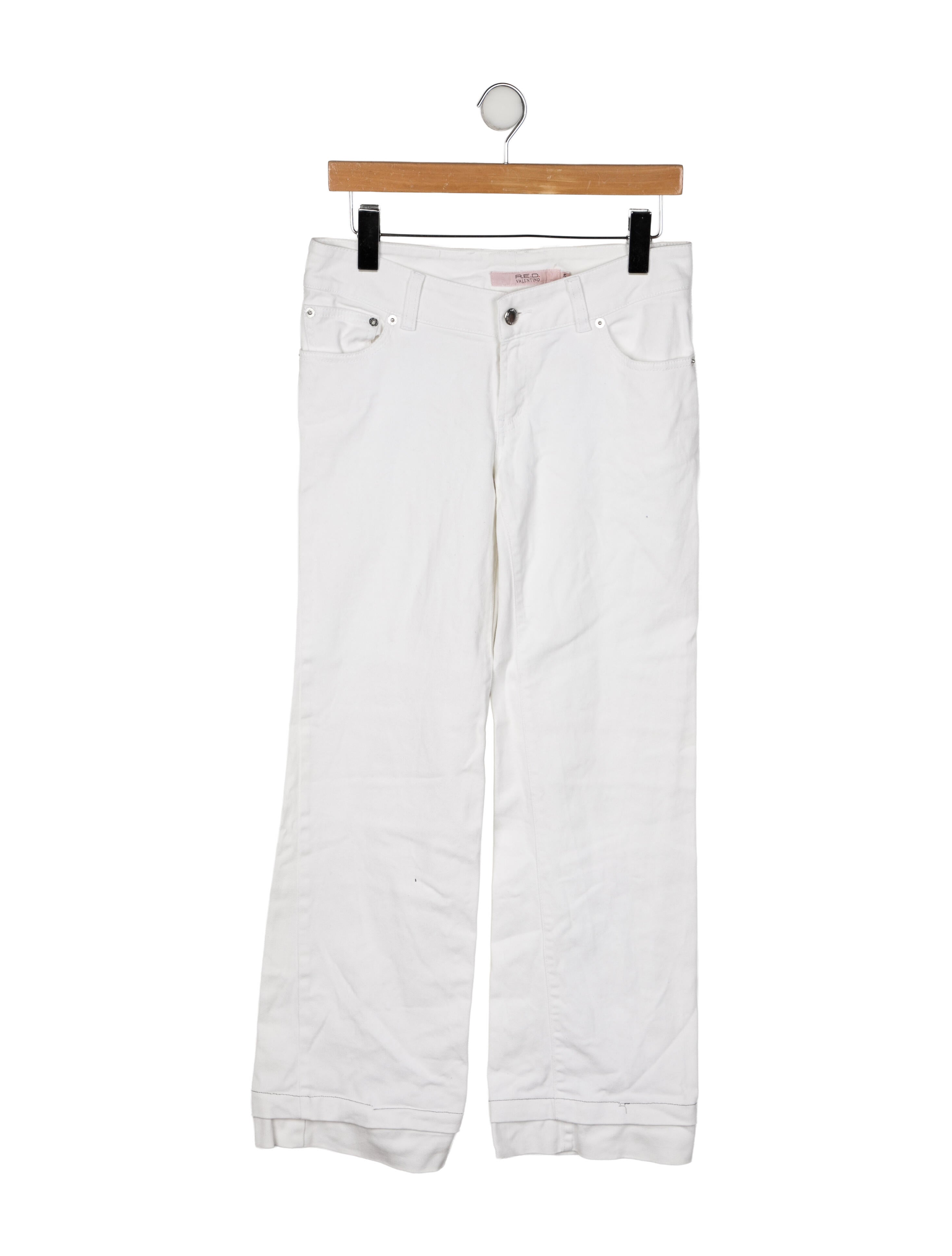 Red Valentino High-Rise Wide Leg Jeans