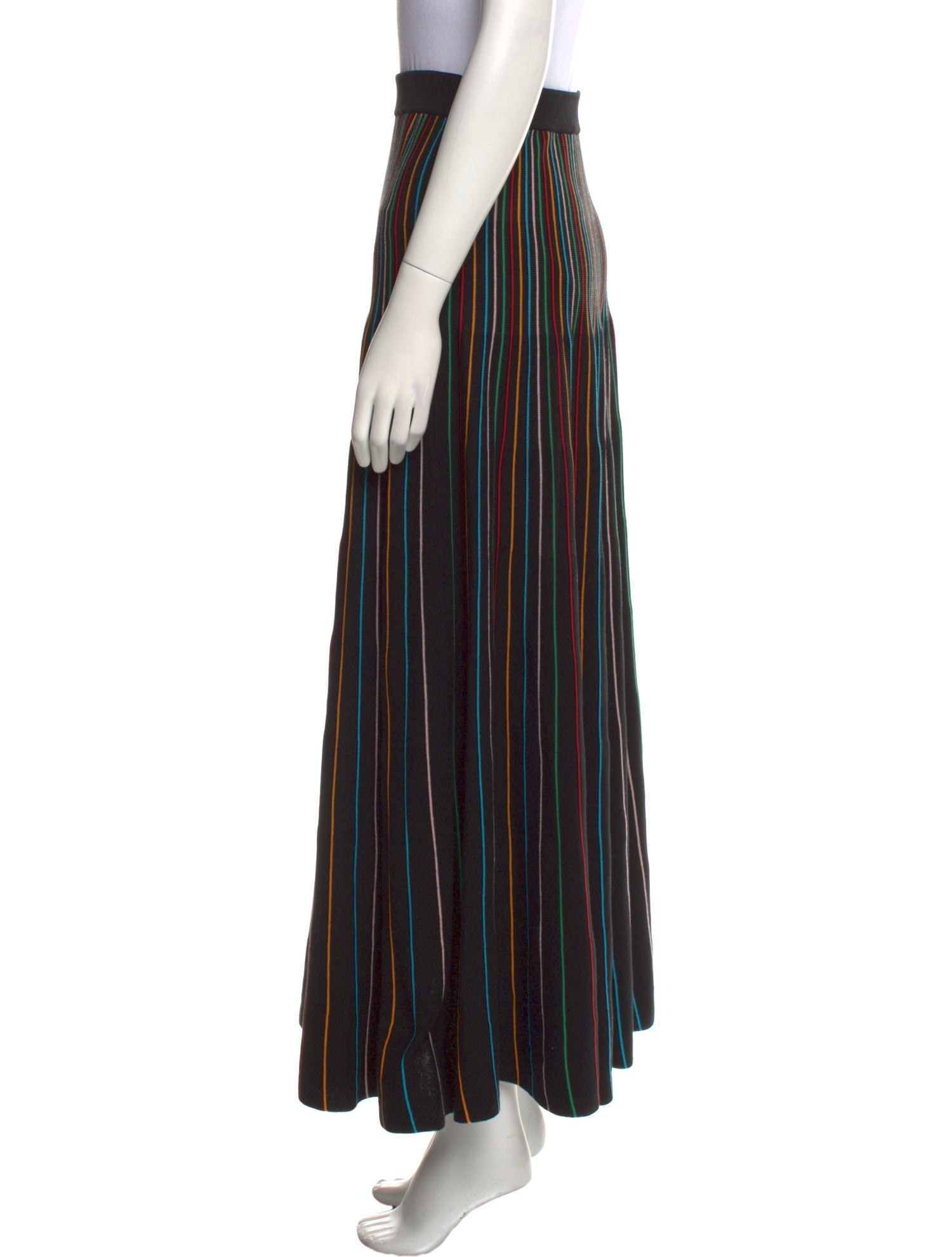 Red Valentino Striped Midi Length Skirt