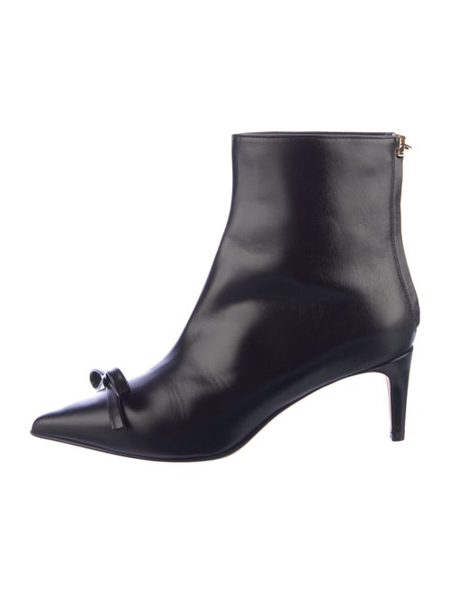 Red Valentino Leather Studded Accents Boots