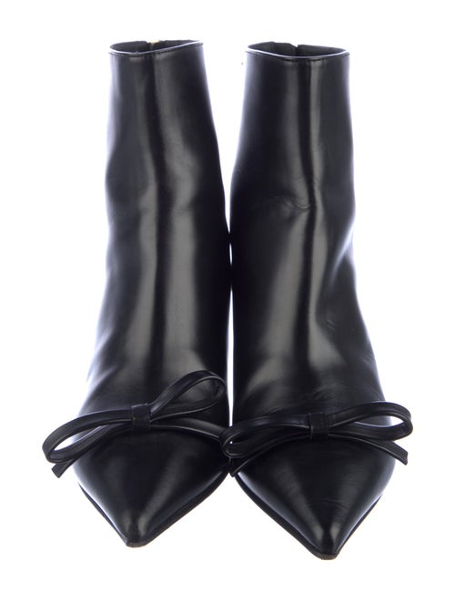 Red Valentino Leather Studded Accents Boots