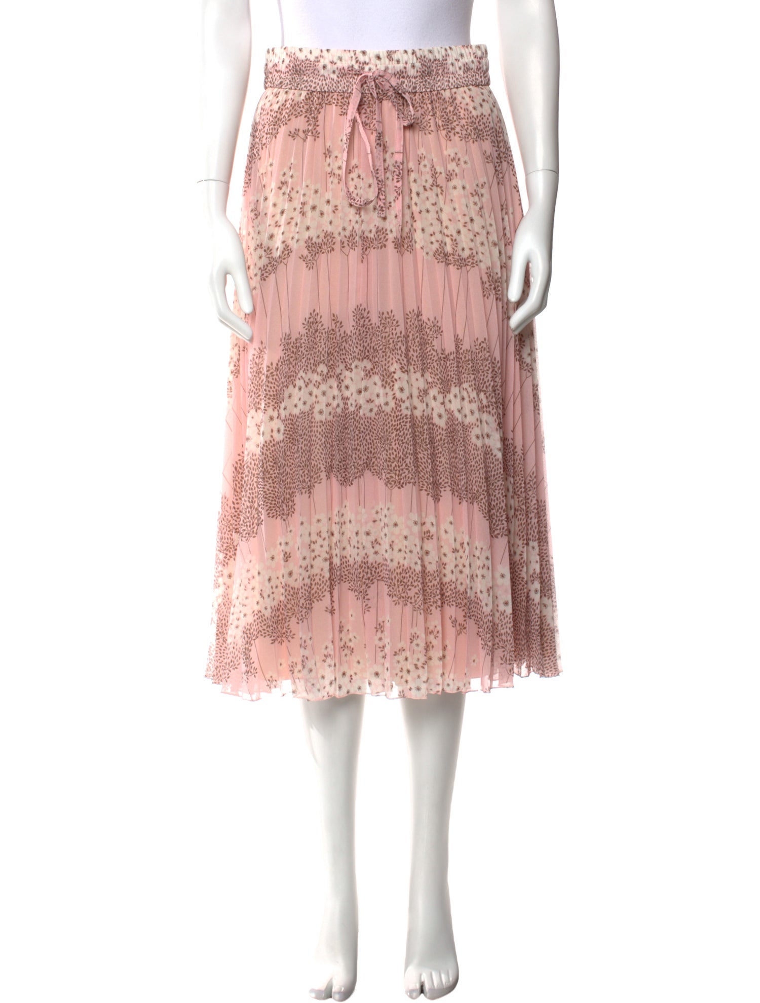 Red Valentino Printed Midi Length Skirt