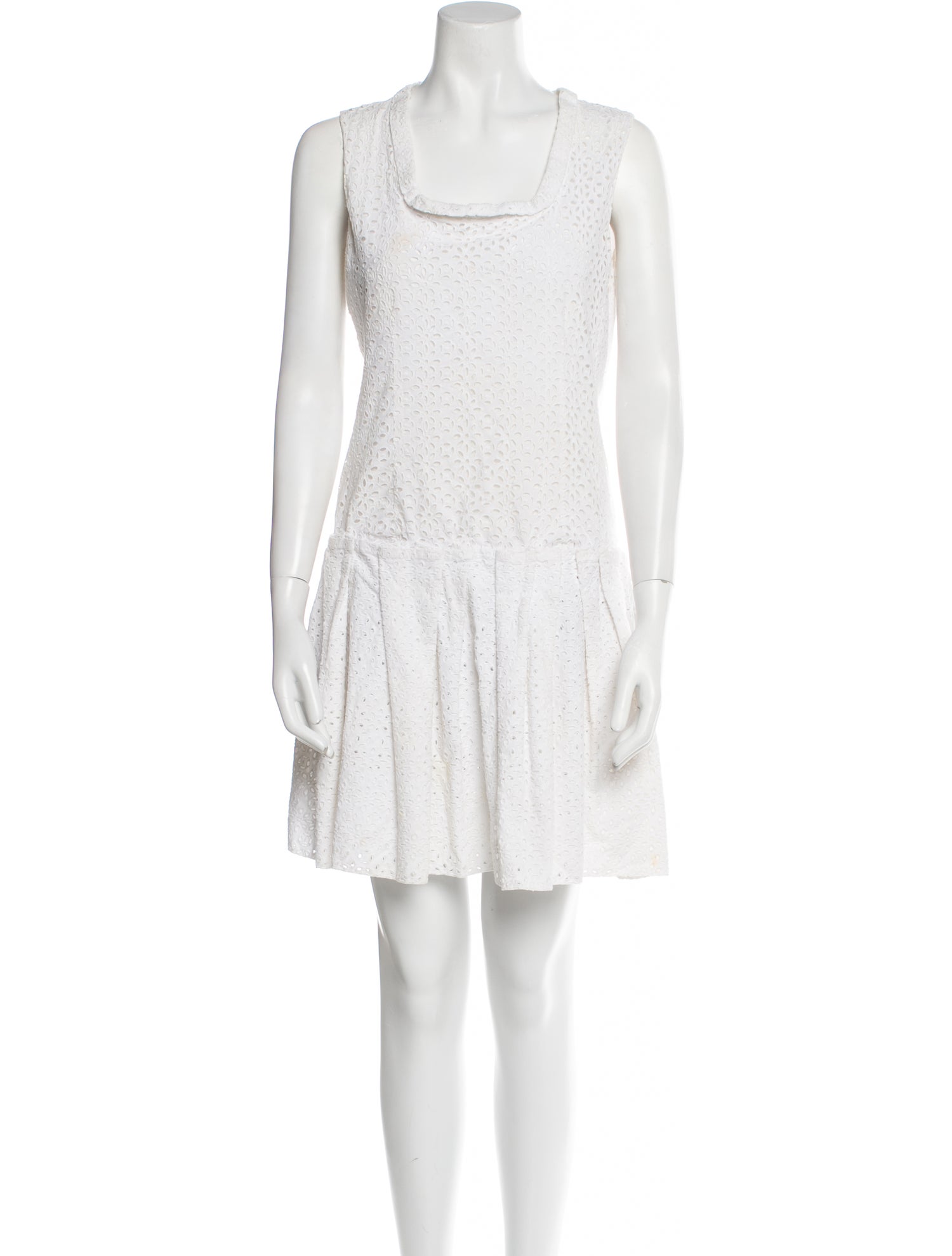 Red Valentino Square Neckline Mini Dress