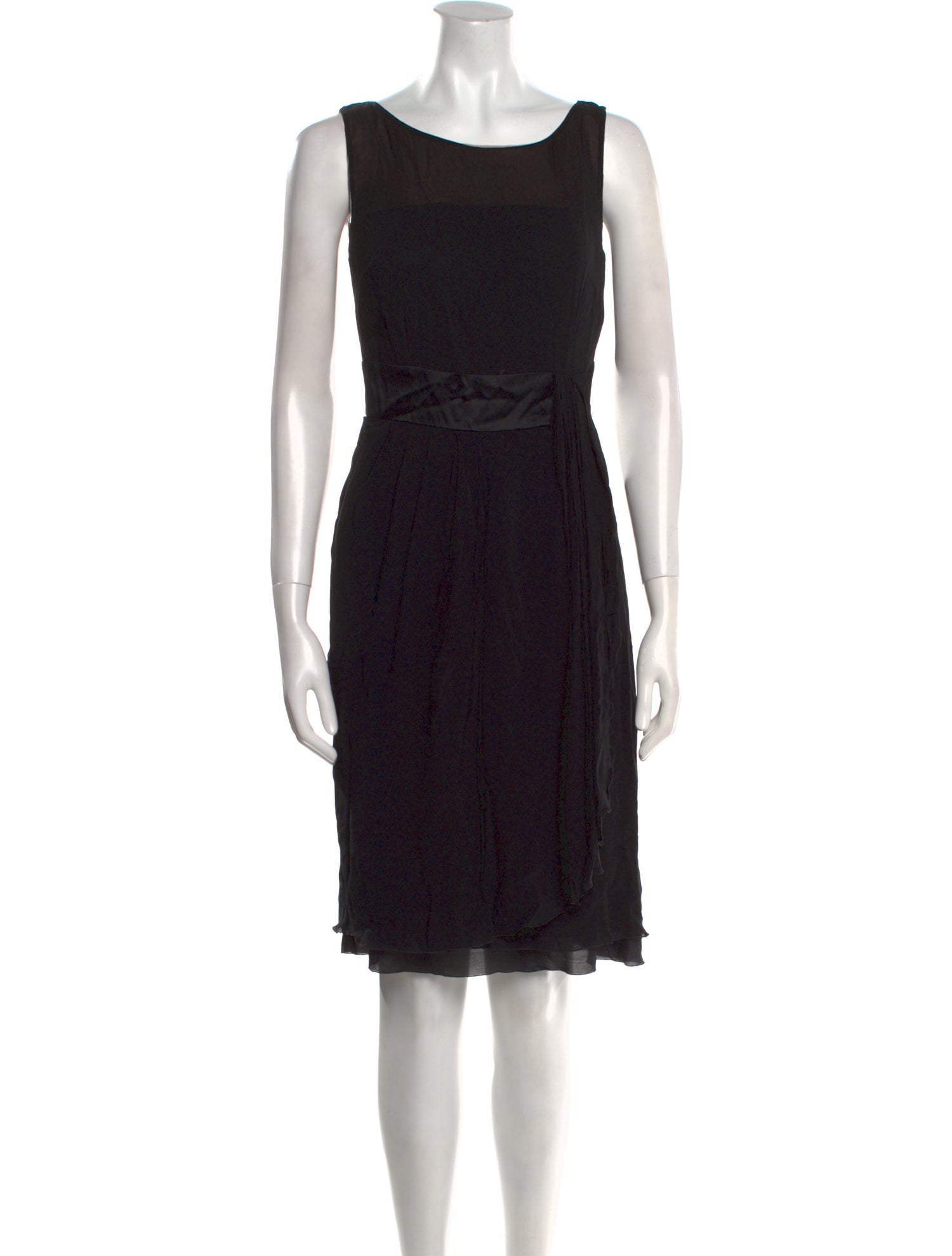 Red Valentino Scoop Neck Knee-Length Dress