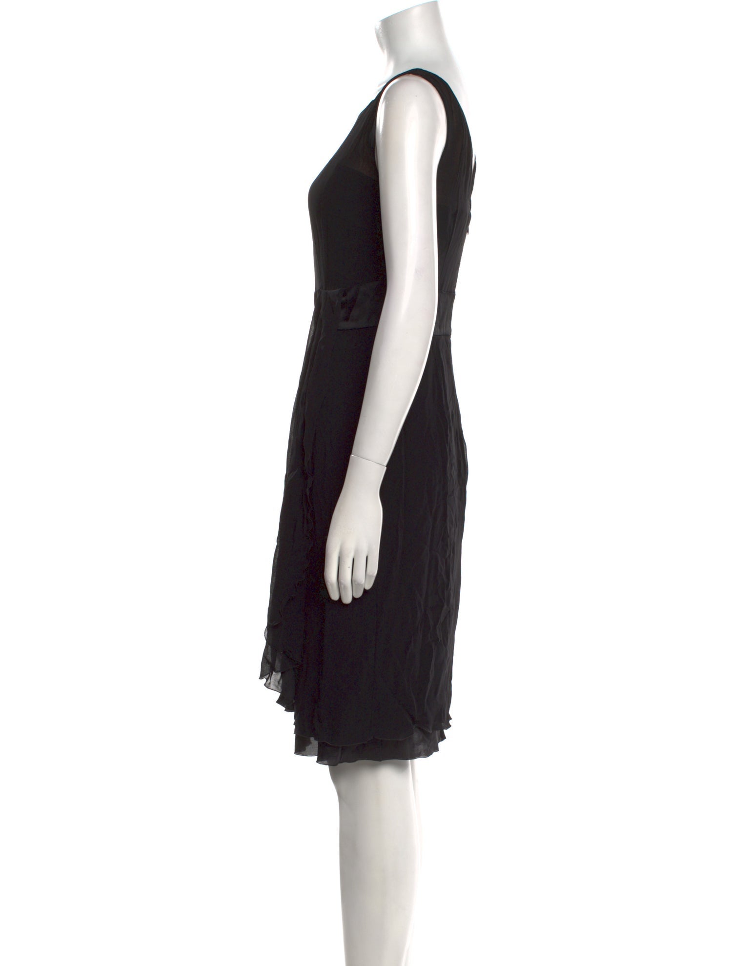 Red Valentino Scoop Neck Knee-Length Dress