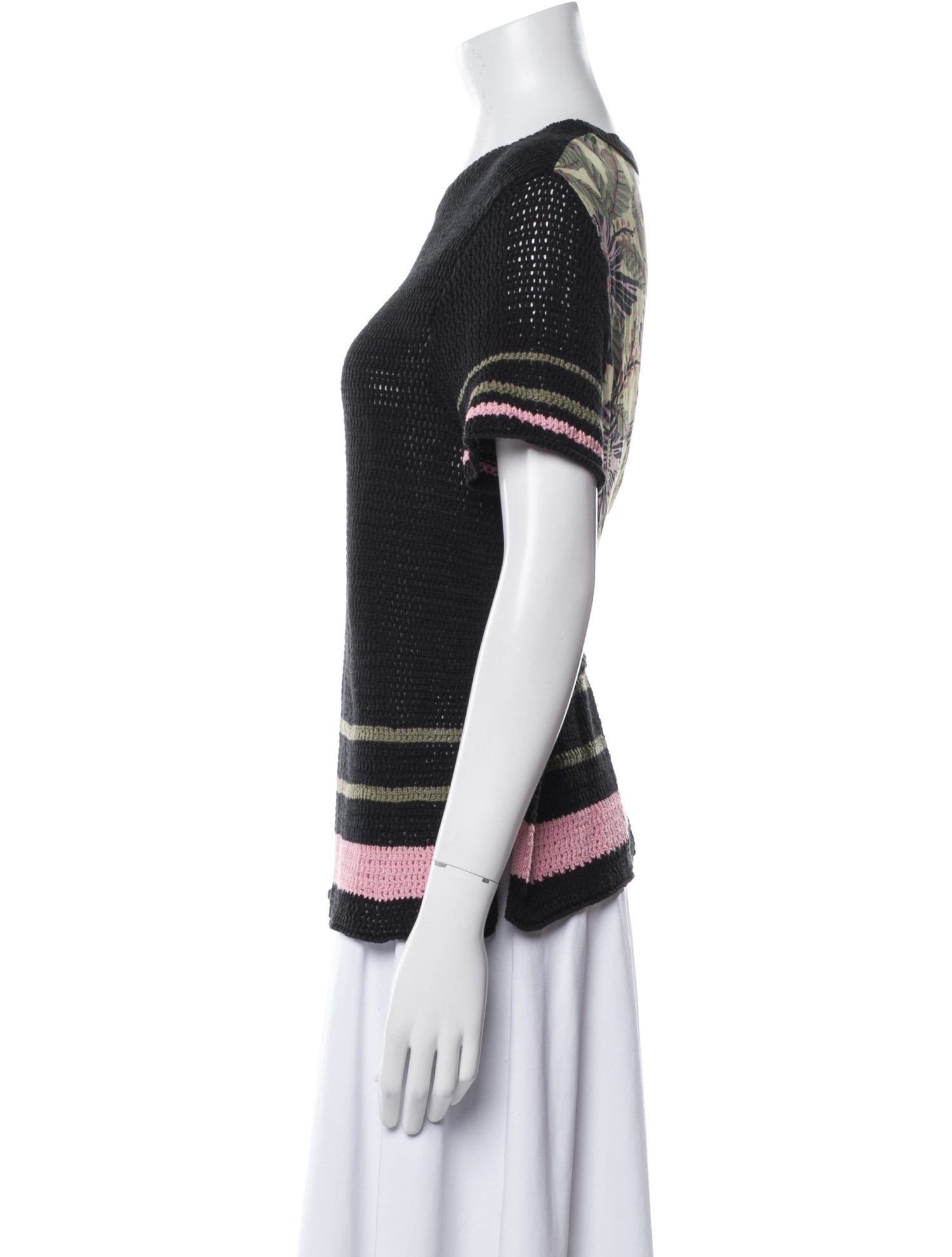 Red Valentino Graphic Print Crew Neck Top