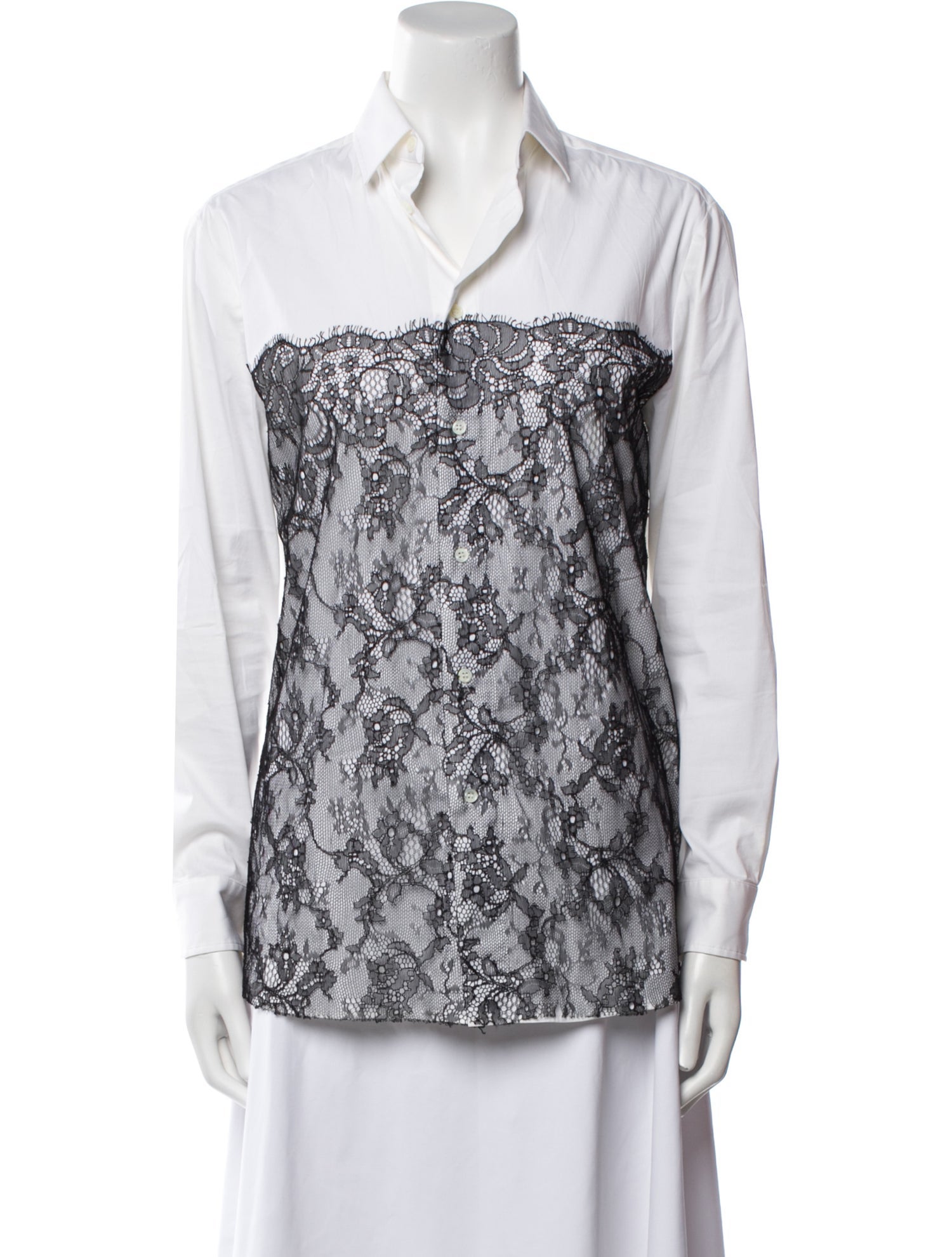 Red Valentino Printed Sleeveless Button-Up Top