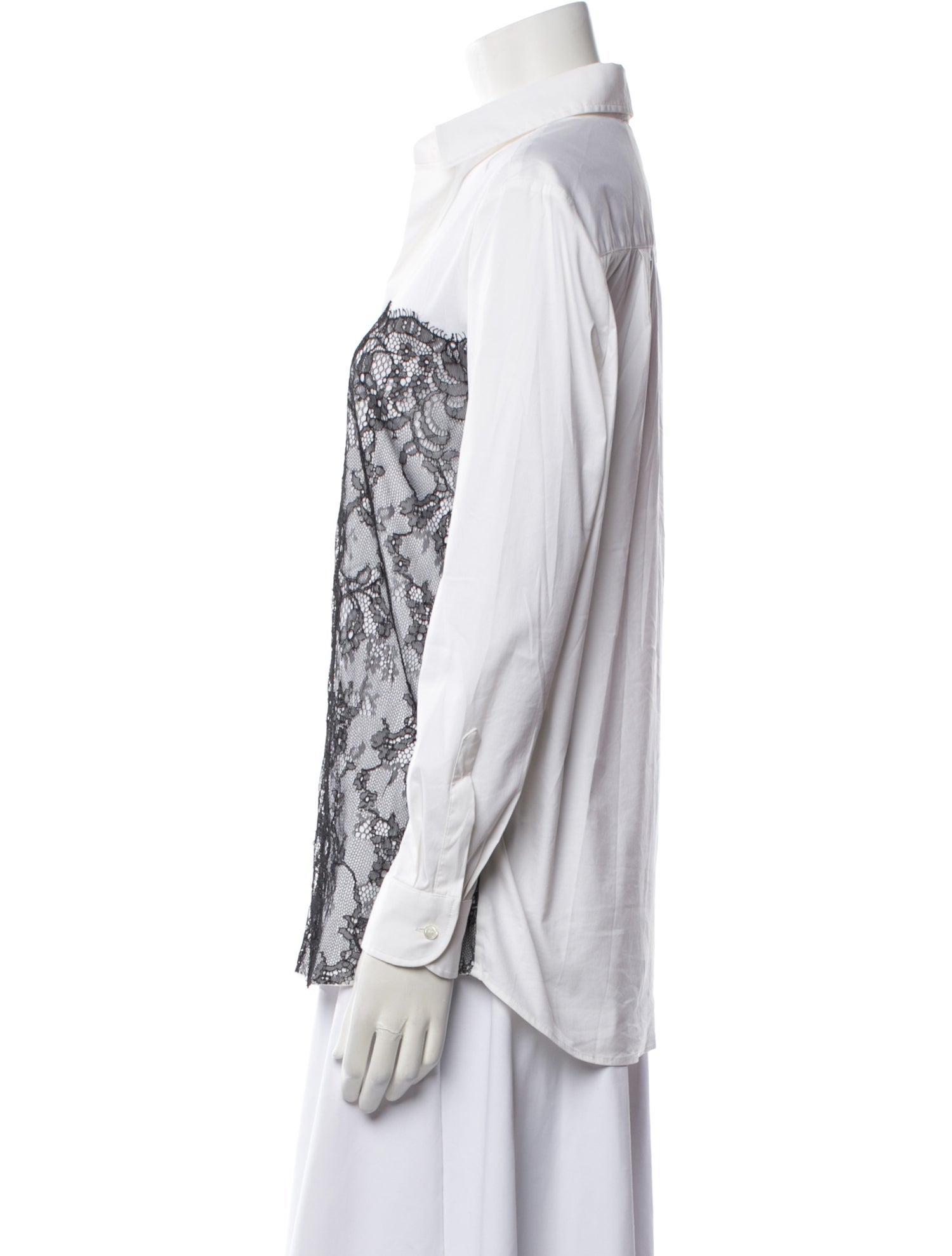 Red Valentino Printed Sleeveless Button-Up Top