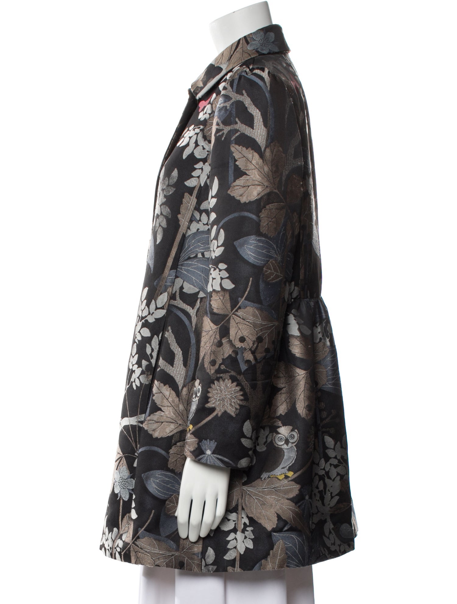 Red Valentino Floral Print Coat