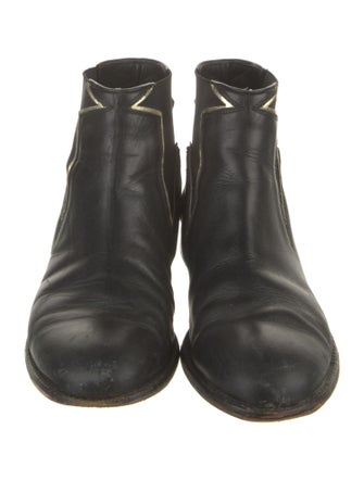 Red Valentino Leather Chelsea Boots