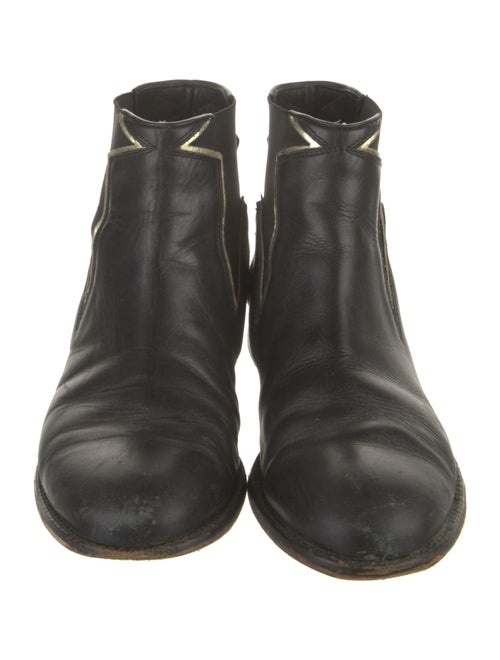 Red Valentino Leather Chelsea Boots