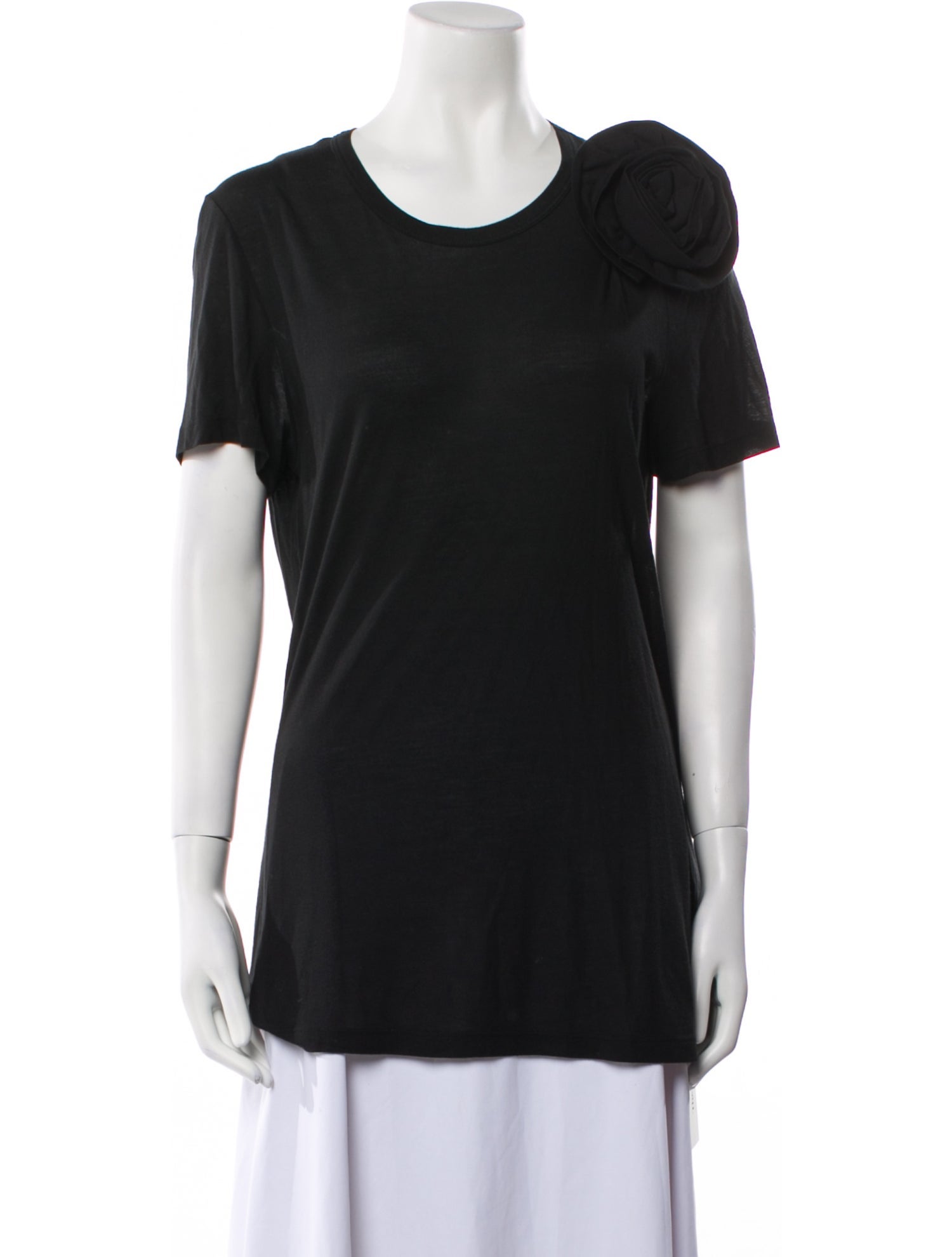 Red Valentino Scoop Neck Short Sleeve T-Shirt