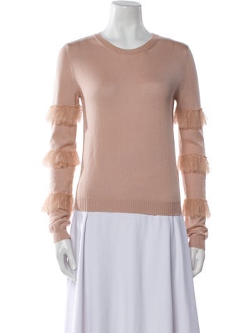 Red Valentino Knitwear Virgin Wool Scoop Neck Sweater S