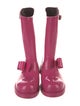 Red Valentino Rubber Bow Accents Rain Boots