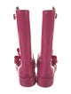 Red Valentino Rubber Bow Accents Rain Boots