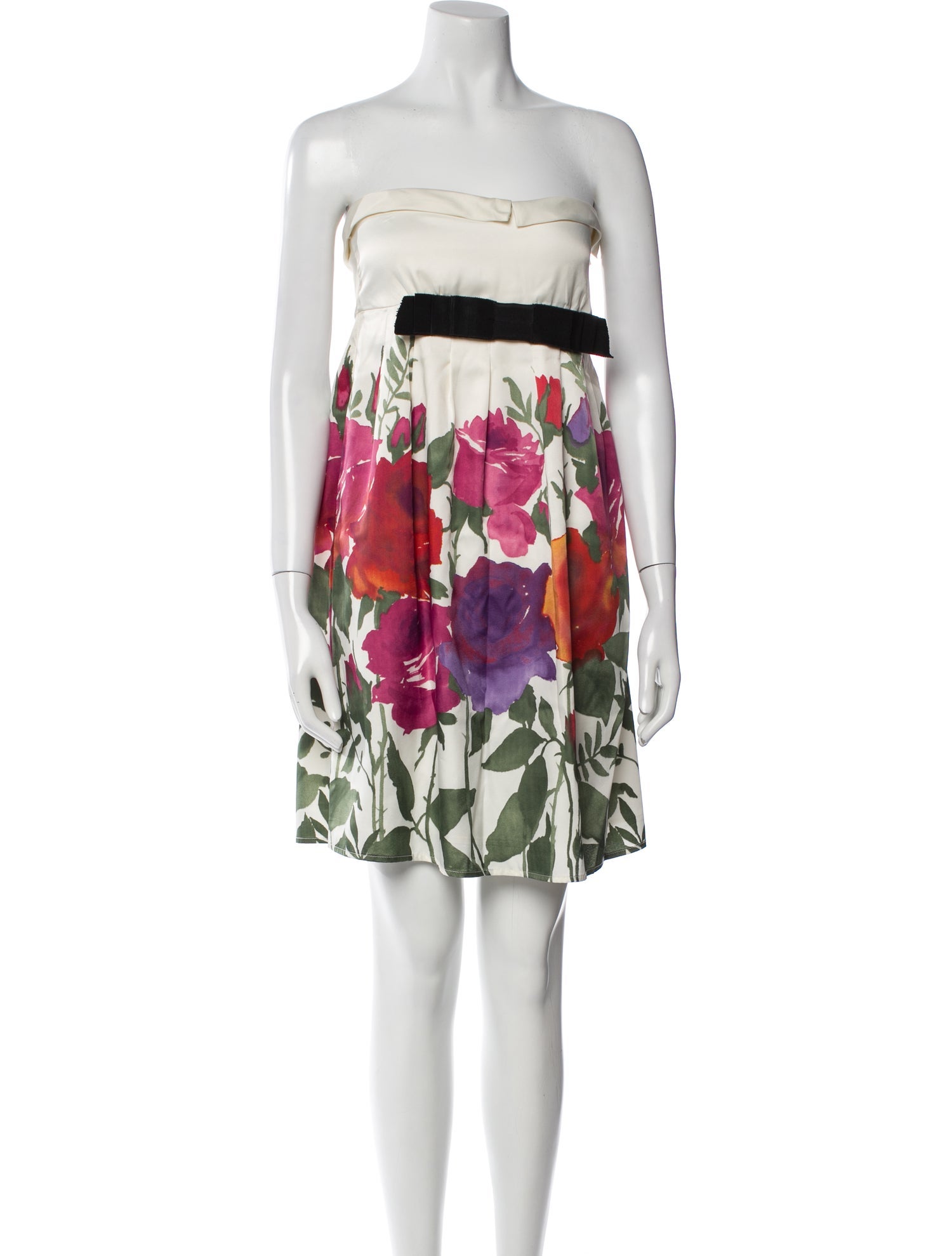Red Valentino Floral Print Mini Dress