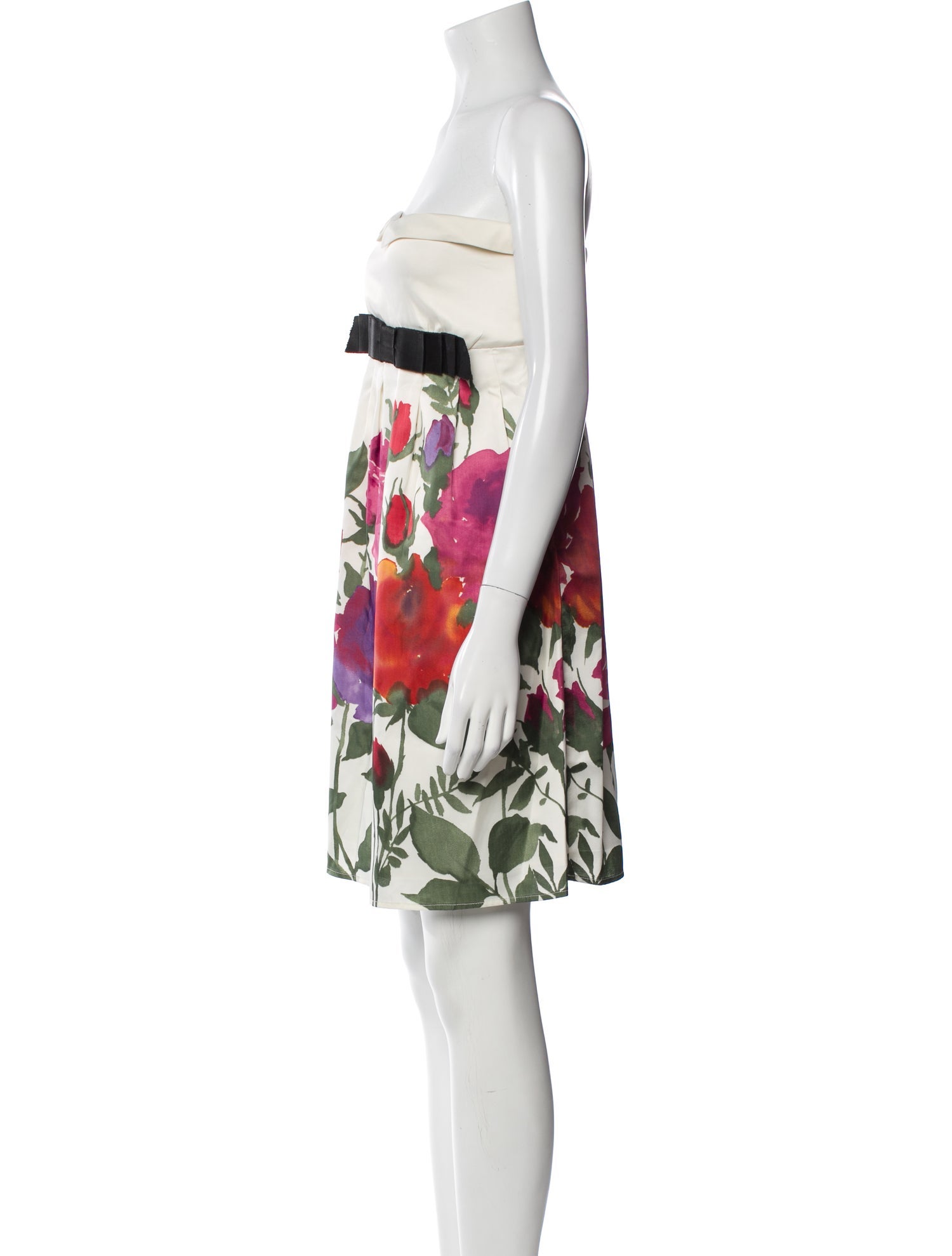 Red Valentino Floral Print Mini Dress