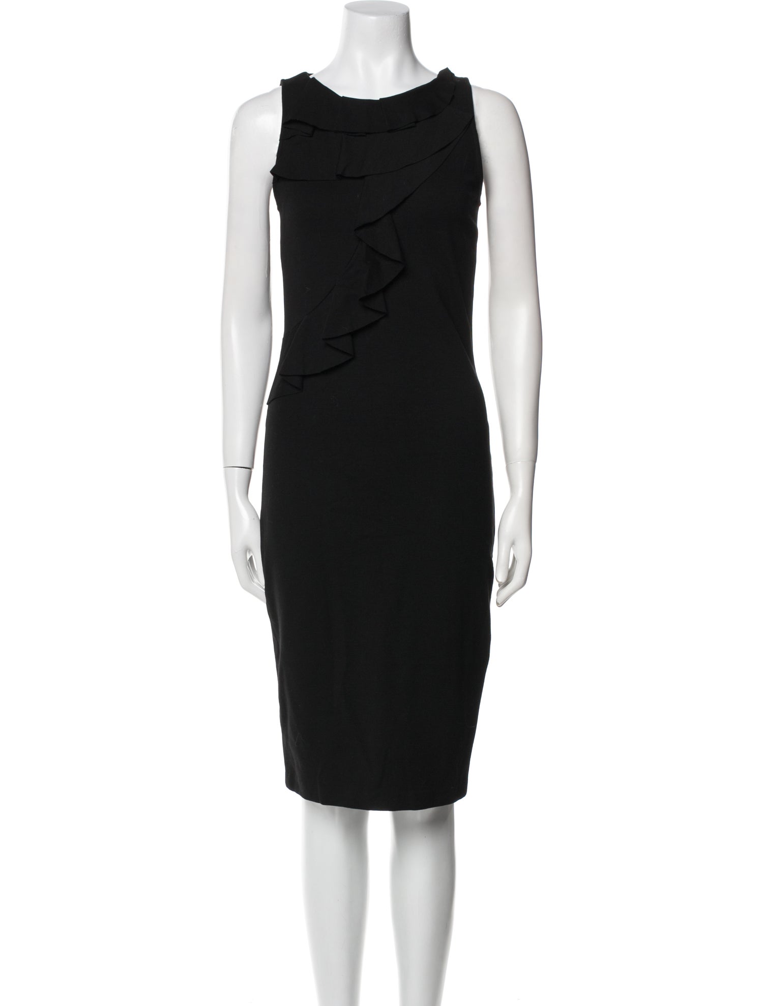 Red Valentino Virgin Wool Midi Length Dress