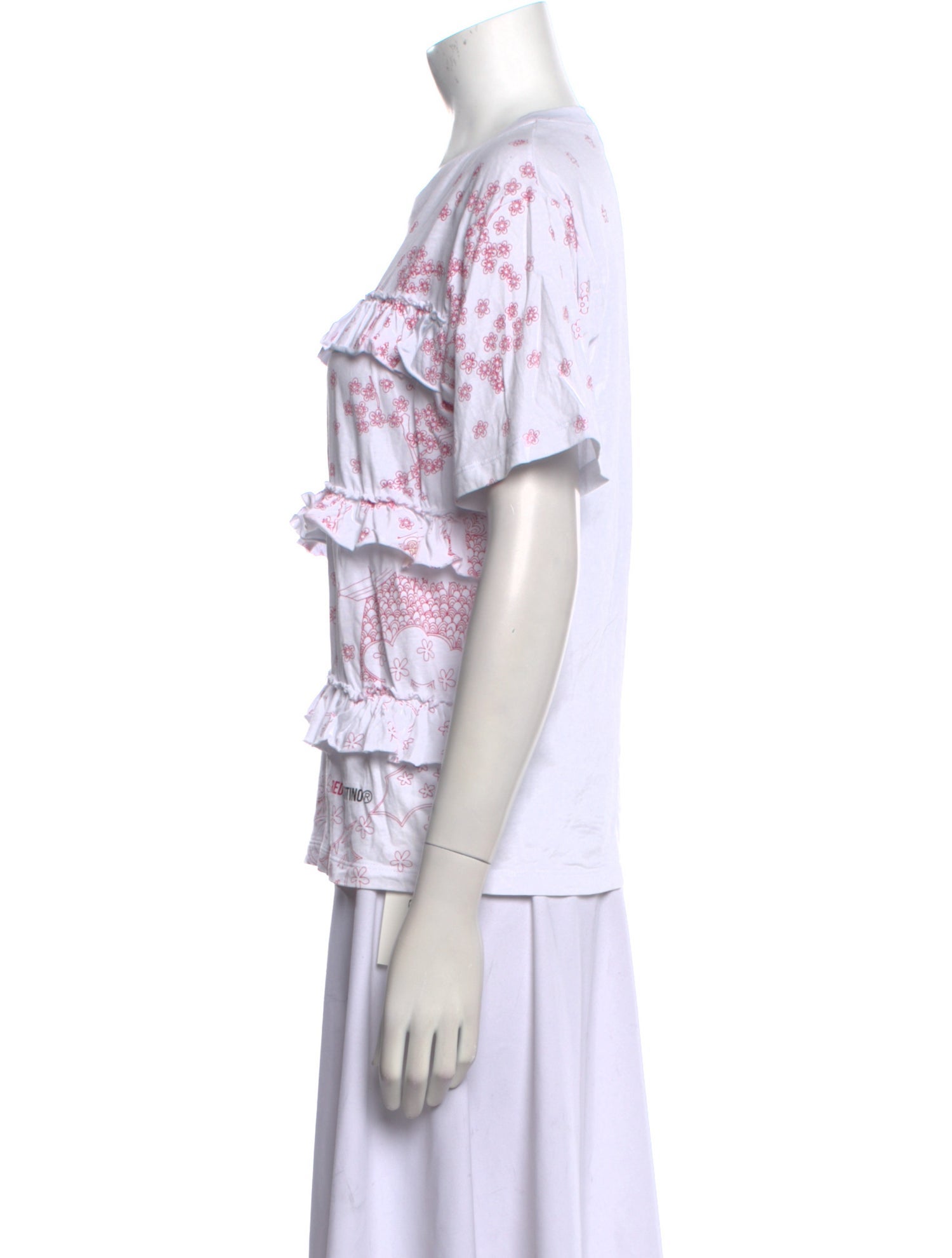 Red Valentino Graphic Print Crew Neck T-Shirt