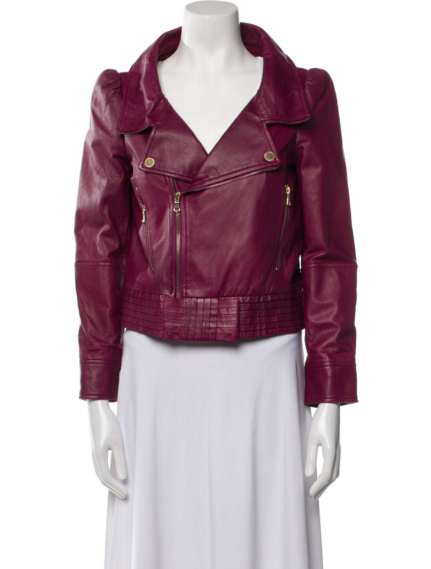 Red Valentino Leather Biker Jacket