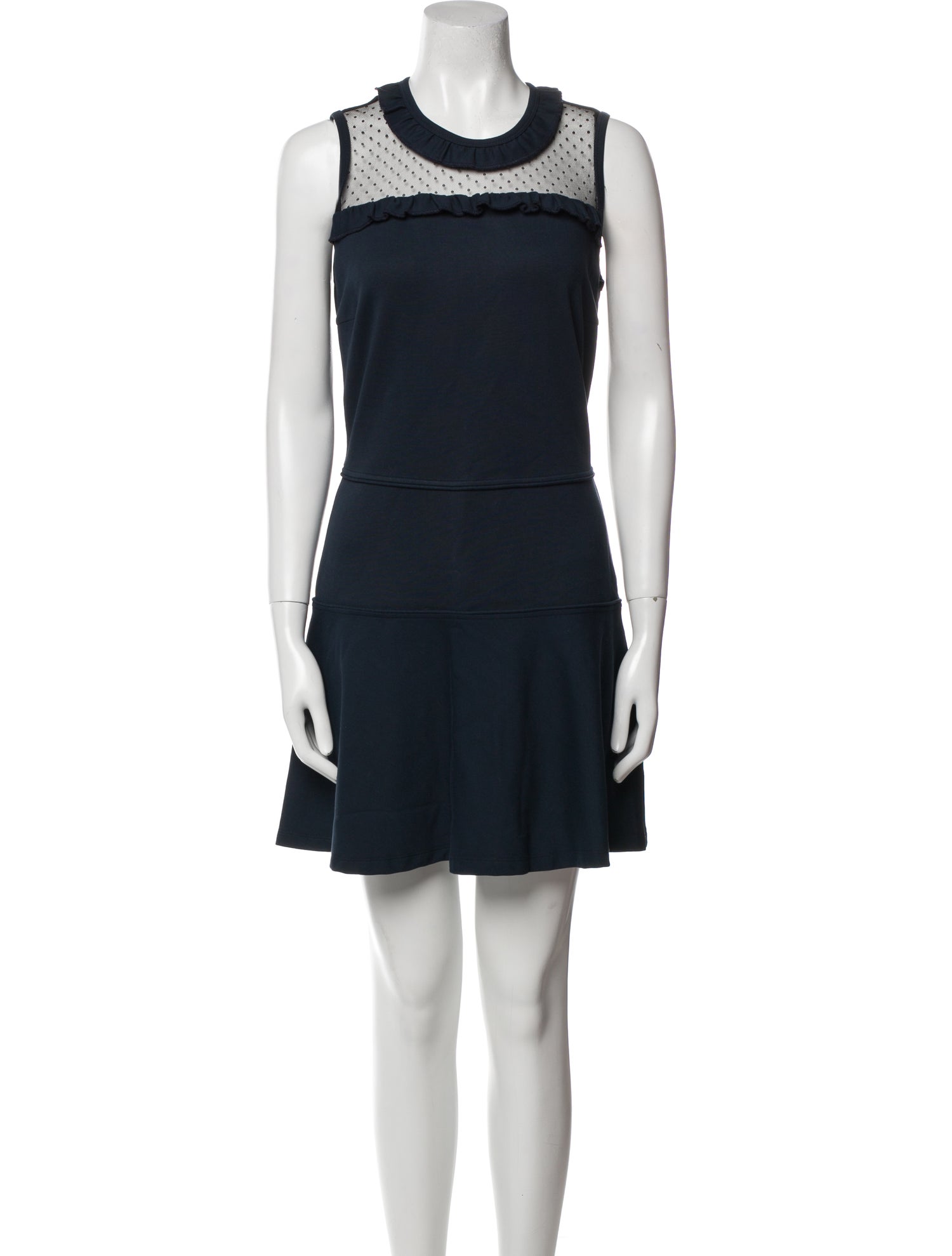 Red Valentino Crew Neck Mini Dress