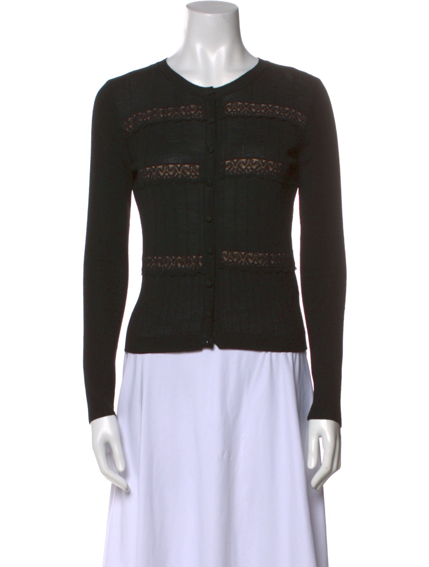 Red Valentino Virgin Wool Crew Neck Sweater