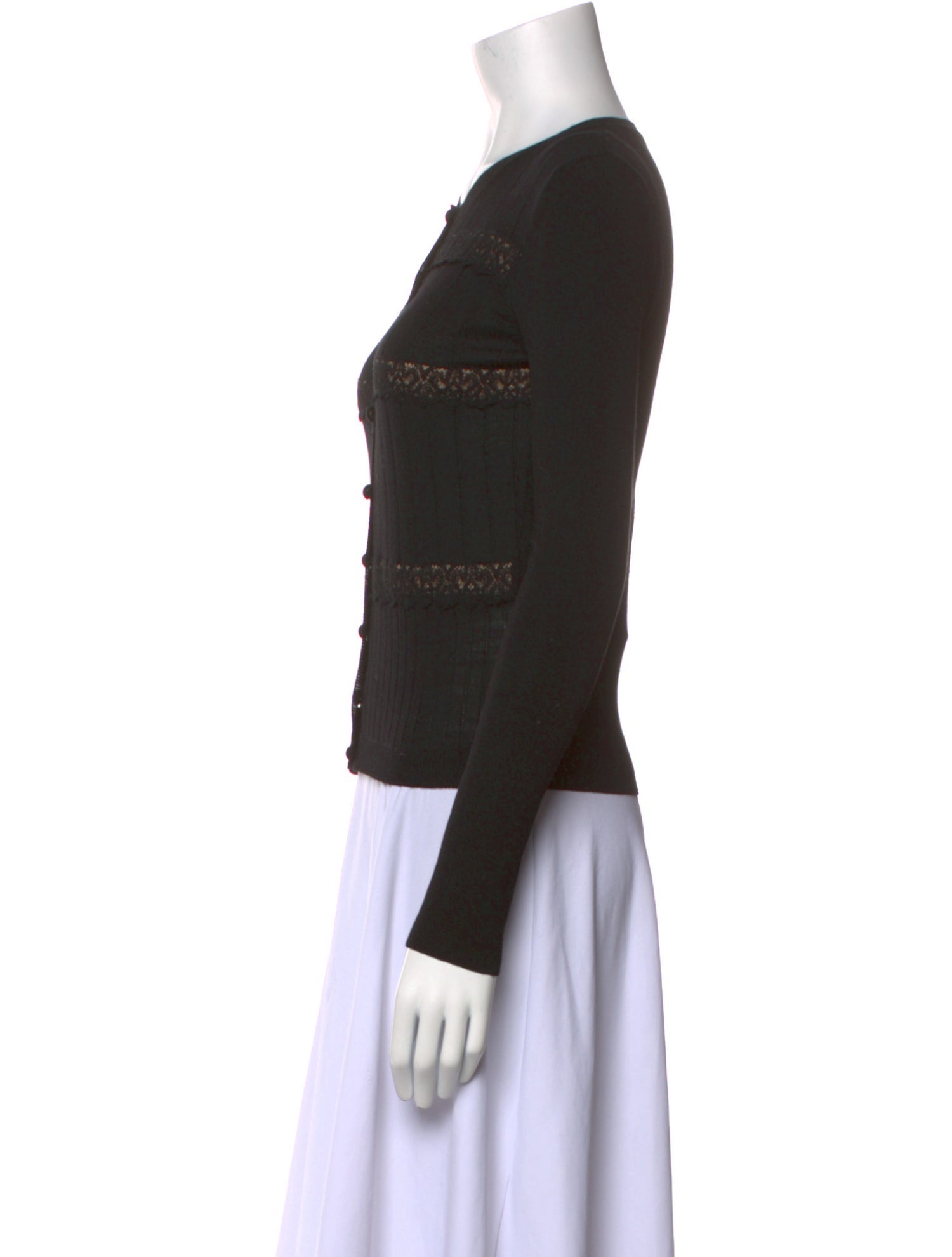 Red Valentino Virgin Wool Crew Neck Sweater