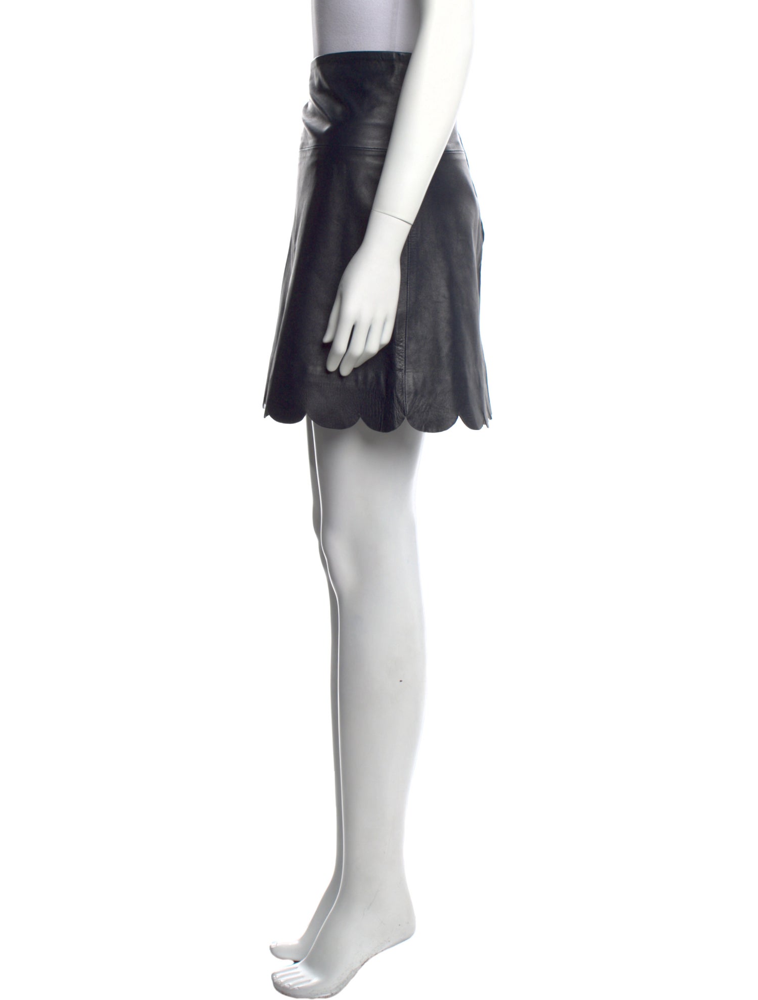 Red Valentino Leather Mini Skirt