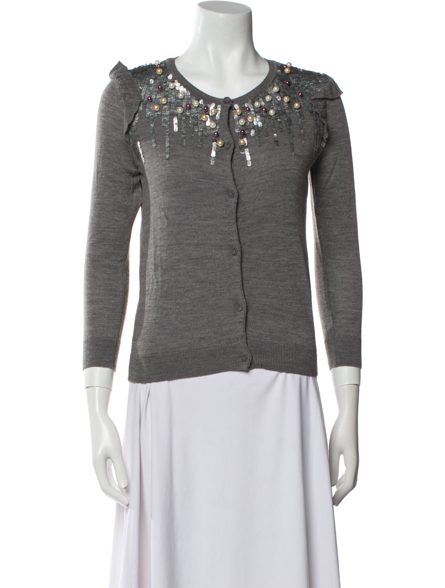 Red Valentino Wool Scoop Neck Sweater