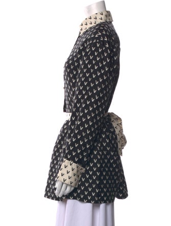 Red Valentino Silk Printed Romper