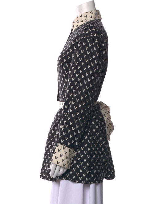 Red Valentino Silk Printed Romper