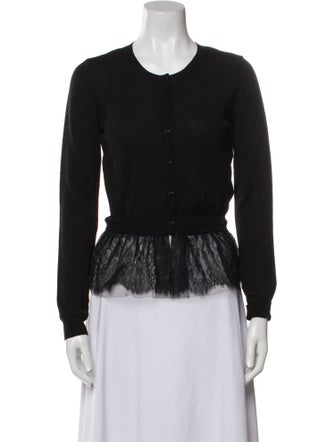 Red Valentino Wool Scoop Neck Sweater