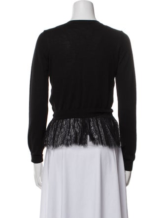 Red Valentino Wool Scoop Neck Sweater