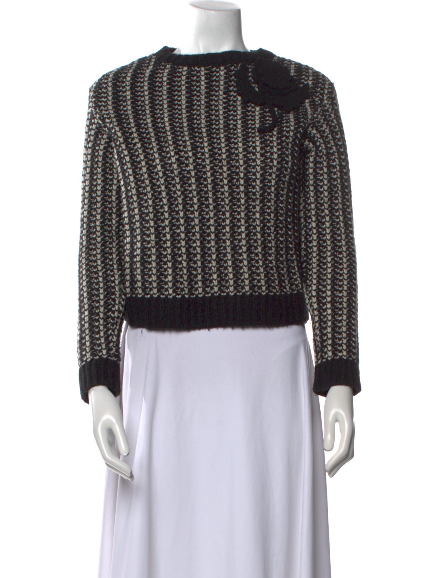 Red Valentino Wool Striped Sweater