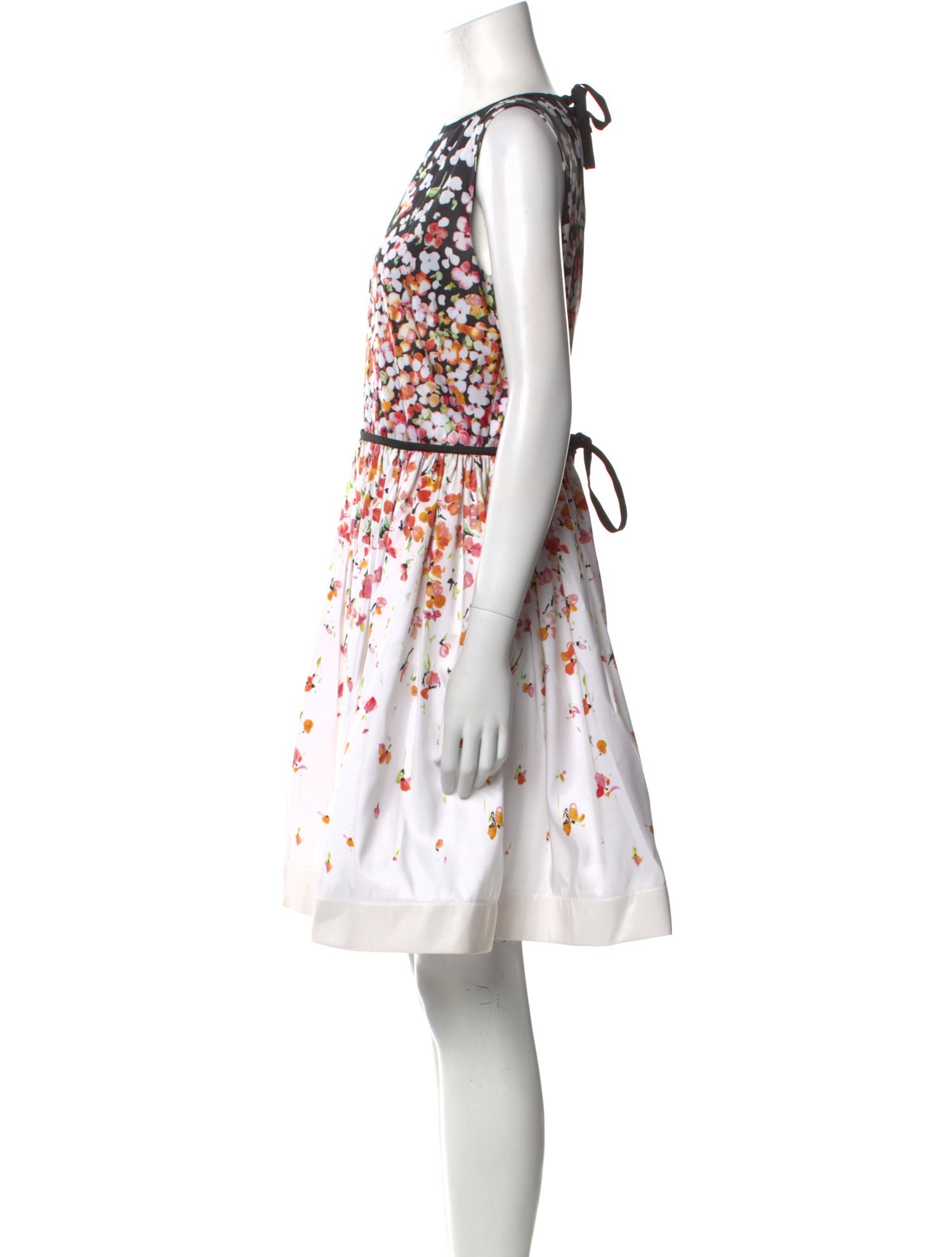 Red Valentino Floral Print Knee-Length Dress