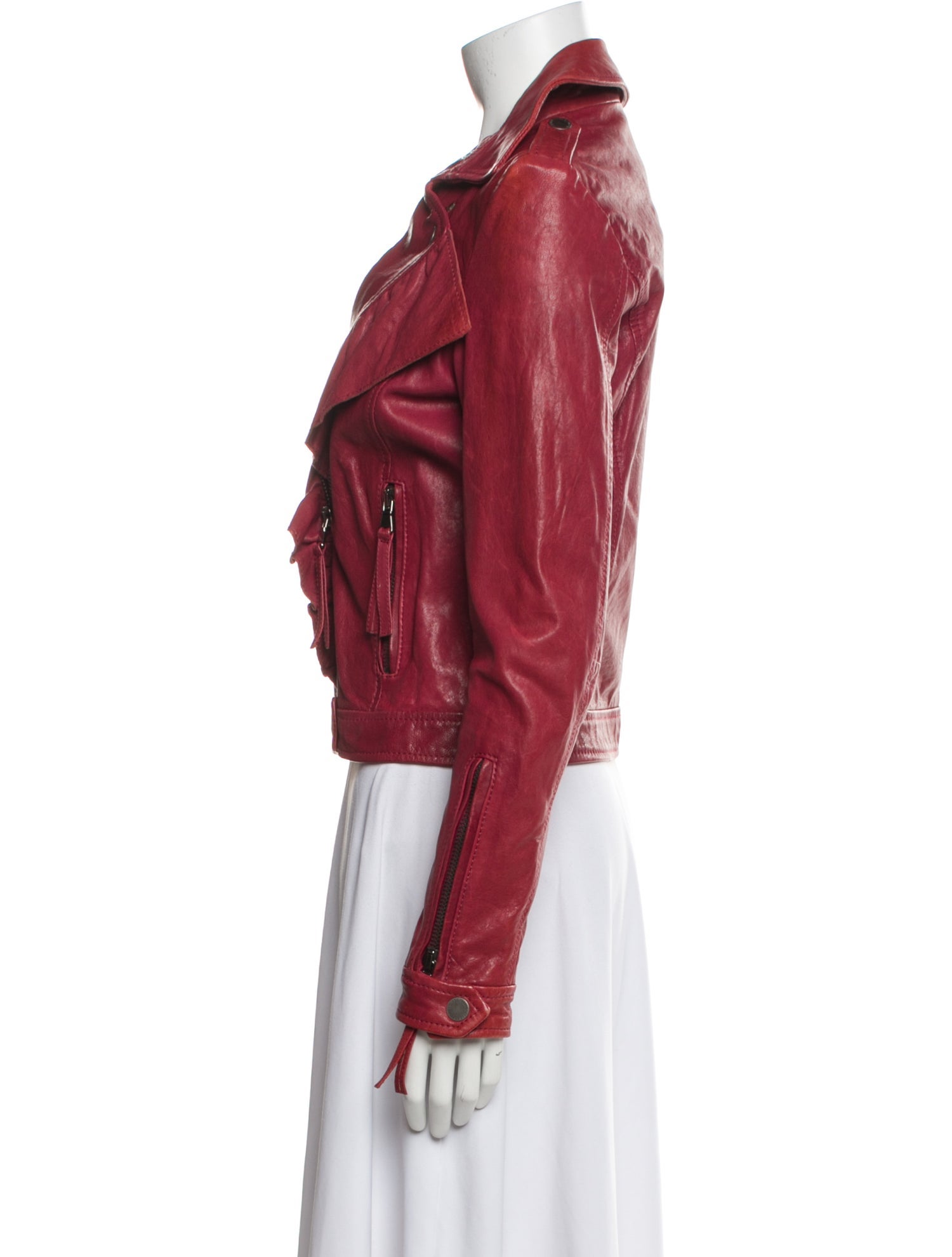 Red Valentino Leather Biker Jacket
