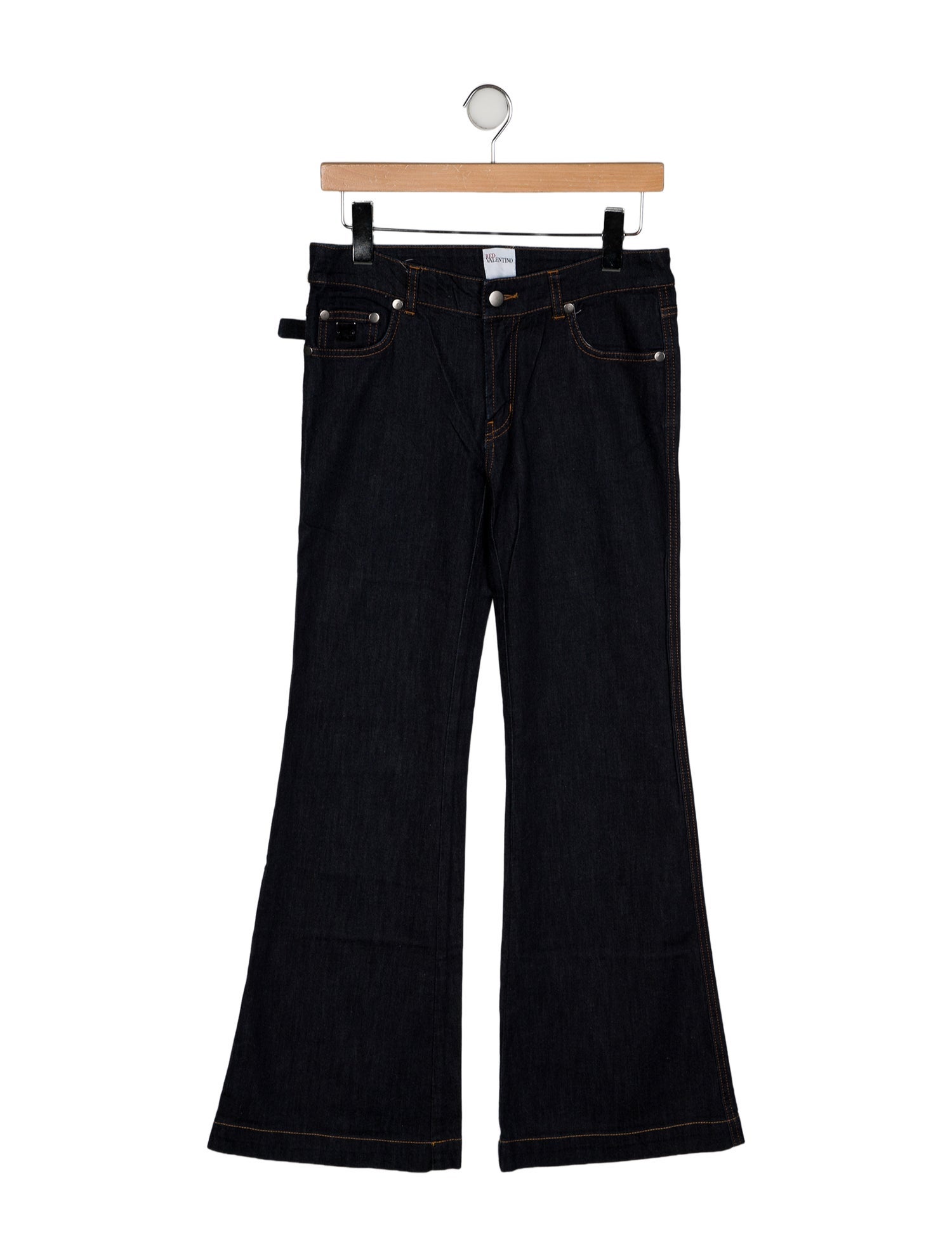 Red Valentino Low-Rise Wide Leg Jeans