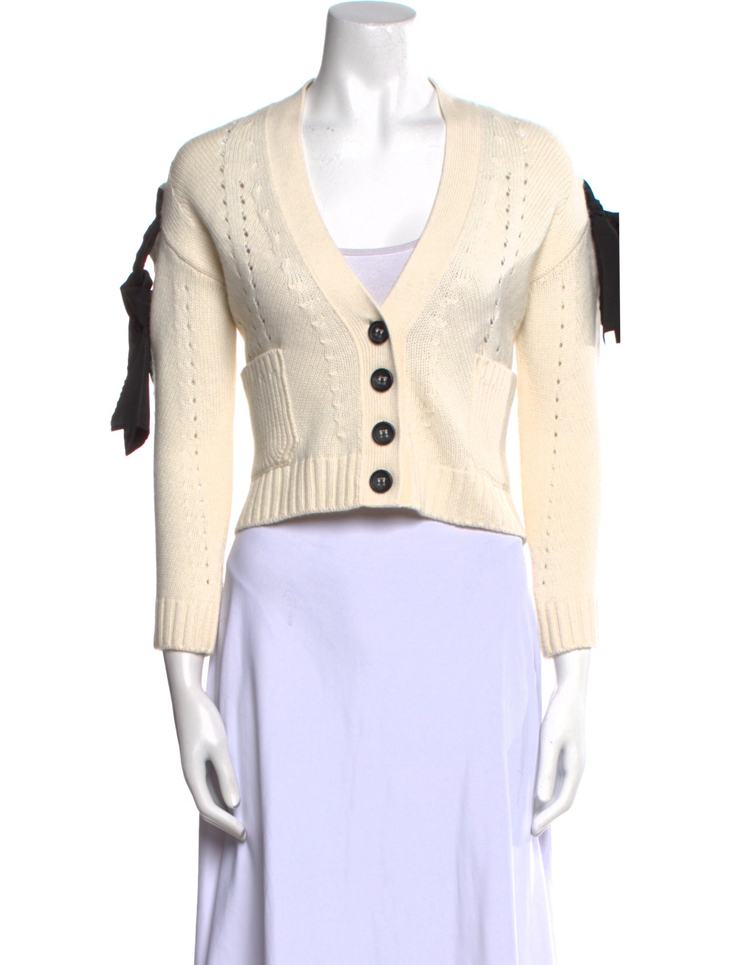 Red Valentino Wool V-Neck Sweater