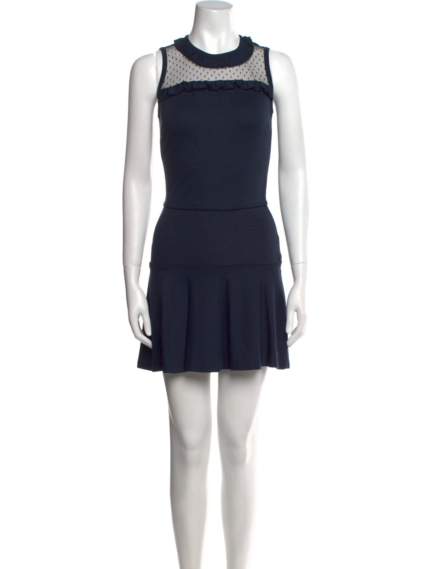 Red Valentino Crew Neck Mini Dress