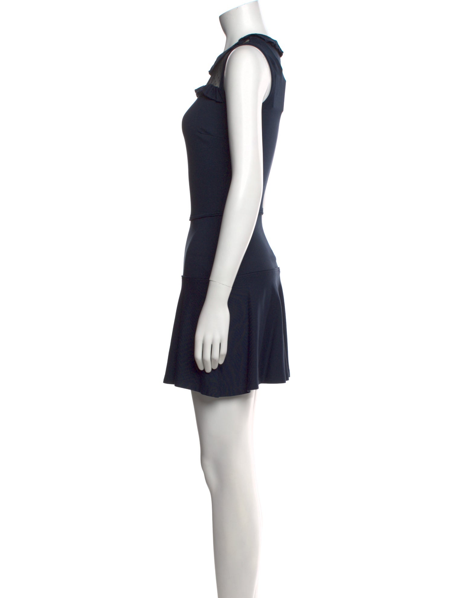 Red Valentino Crew Neck Mini Dress