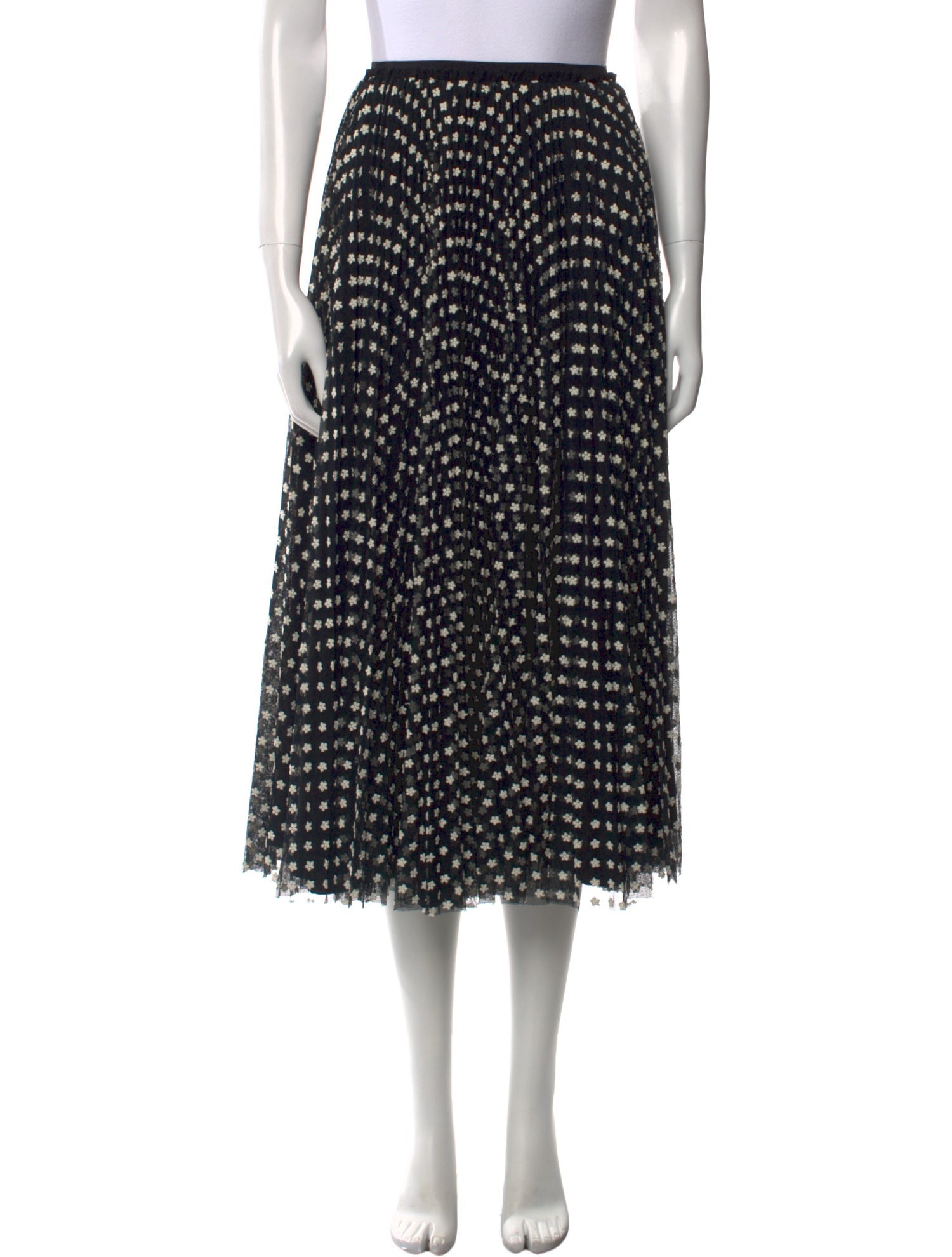 Red Valentino Printed Midi Length Skirt