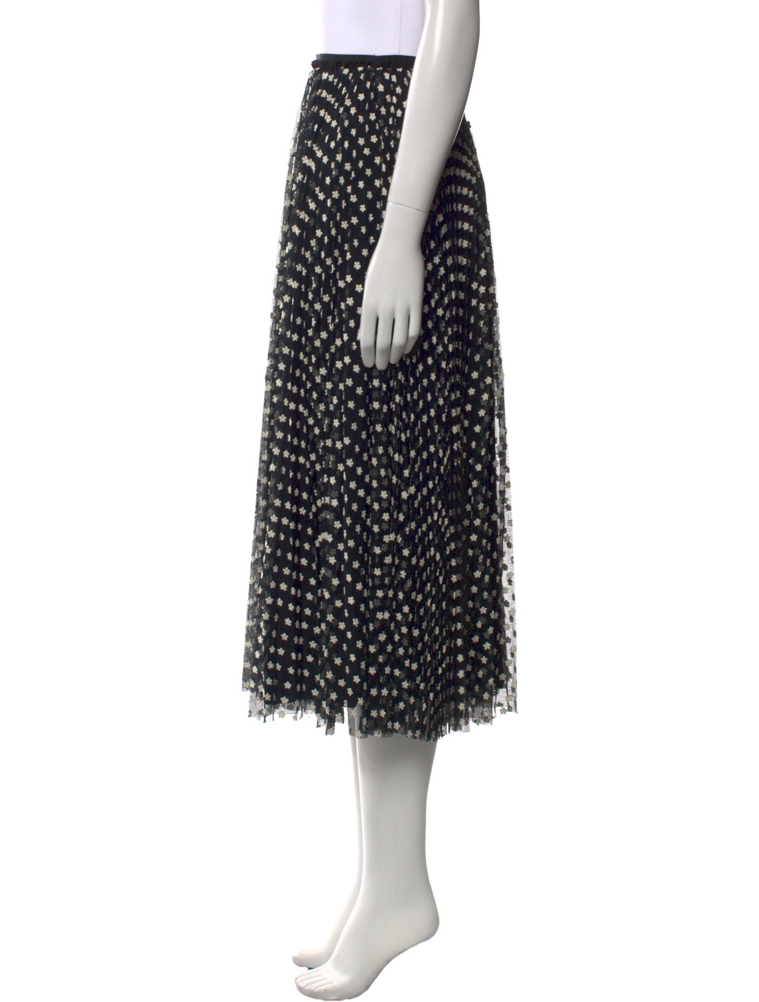 Red Valentino Printed Midi Length Skirt