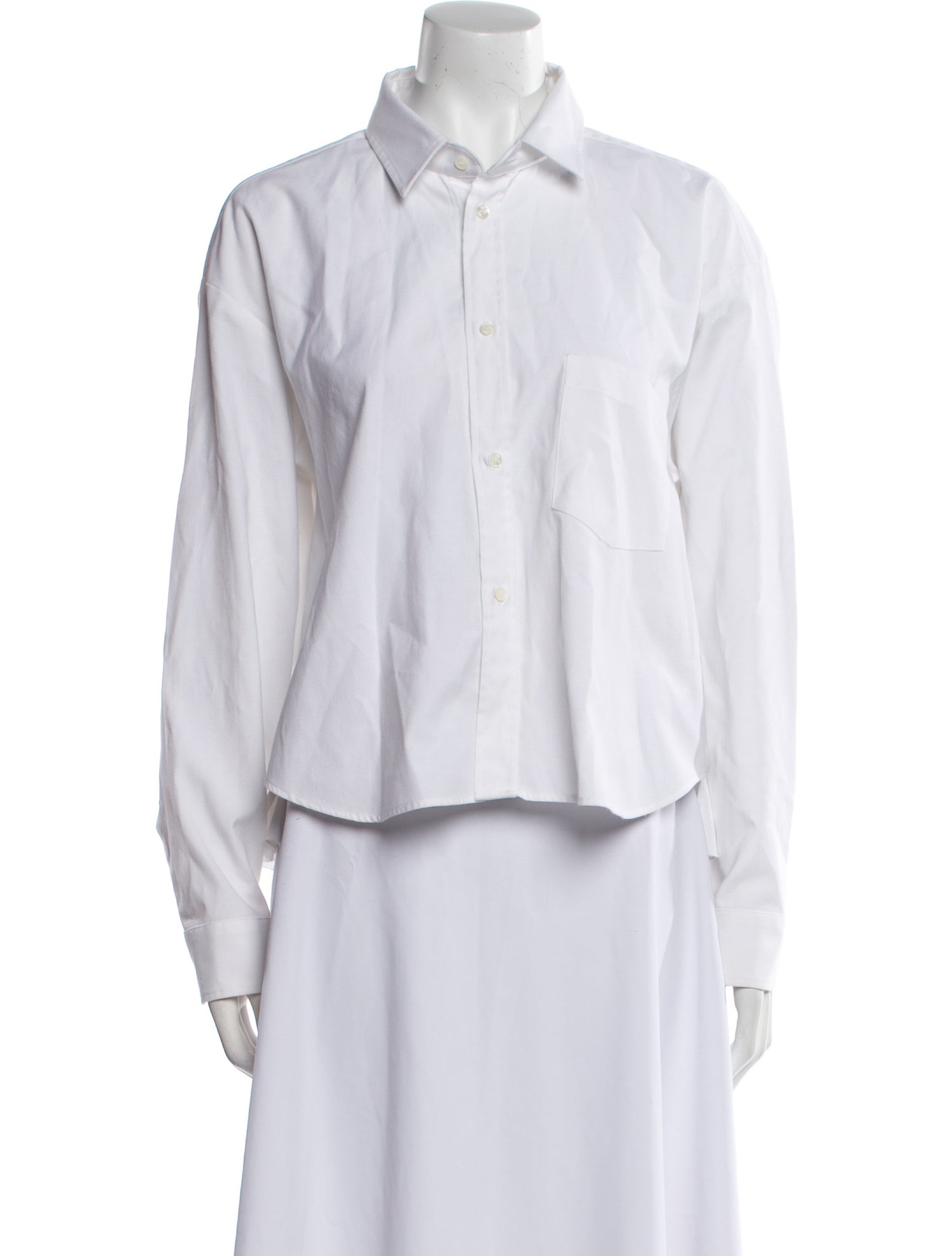 Red Valentino Long Sleeve Button-Up Top