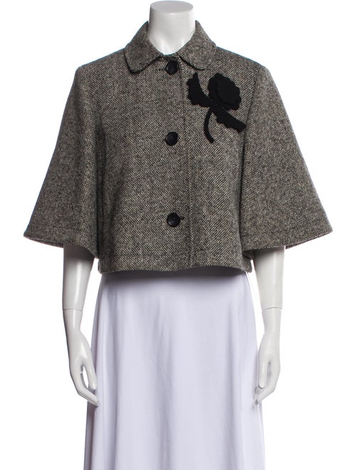 Red Valentino Wool Tweed Pattern Jacket